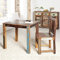 cagü Design kolonial Esstisch Borneo aus recyceltem Teak massiv Holz 80cm x 80cm