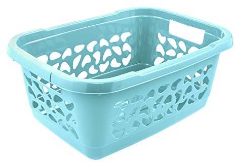 keeeper Wäschekorb, Luftdurchlässiges Dekor, 32 l, Jost, Hellblau