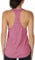 icyzone Yoga Sport Tank Top Damen Racerback Lauftop Fitness Running Shirt Oberteile (L, Pink)