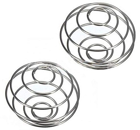 Sitrda 2 Bolas mezcladoras de Acero Inoxidable con Alambre de Resorte para coctelera o Botella