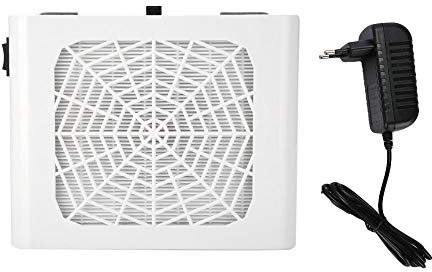 GOTOTOP Professionelle Nagelstaubsauger, Tisch Nagel Staubsauger 220V 48W Typ ziehen Staubabsaugung Tischabsaugung Nagelabsaugung für Nagel Nagelstudio mit Ausziehfilter, 23 x 18 x 8 cm