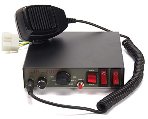 Alamor 200 W 9 Töne Auto LKW Warnalarm Polizei Sirene Horn Lautsprecher MIC System