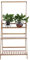 Étagère à fleurs en bois, support en bois pour plantes et fleurs, à 3 étagères, support pour fleurs, présentoir à fleurs, pour intérieur et extérieur, 96 x 68,5 x 40 cm