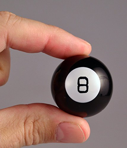 Worlds Smallest Magic 8 Ball – Versión en Miniatura del clásico Juguete Fortune Teller, Totalmente jugable y preciso al Original, Incluye 10 respuestas positivas, negativas y Neutras, SI514