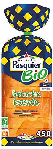 Pasquier Brioche Tressée Tranchée, Bio, 450g