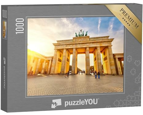 puzzleYOU: Puzzle 1000 Teile „Berlin: Brandenburger Tor im Sonnenuntergang“ – aus der Puzzle-Kollektion Deutschland, Deutsche Städte