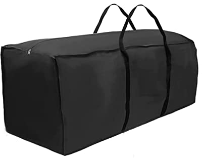 Storage Bag Protective Cover for Cushions Water-Repellent Garden Cushion Storage Bag for Christmas Tree Upholstery Protective Cover Waterproof(173x76x51cm)
