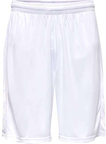 hummel Unisex hmlCore Xk Poly Shorts, White, Small