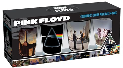 ICUP Pink Floyd Album Covers 4 Pc Pint-Glas, groß, mehrfarbig