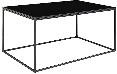 House Nordic Vita Couchtisch - Couchtisch mit schwarzem Gestell und schwarzer Platte 90x60x45 cm