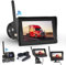 Hodozzy 4,3 Pollici Telecamera Posteriore Senza Fili Digitale Kit con Monitor Schermo IPS e Telecamera AHD Visione Notturna Impermeabile IP68 Backup Telecamera Per Retromarcia Wireless 12V per Auto
