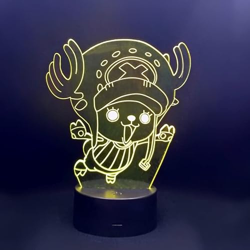 Wolostore LED Lampe Anime Manga Flying Chopper Farbwechsel USB Nachtlicht und Dekoration
