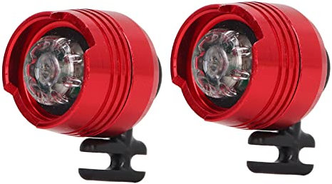 Paquete de 2 Faros Delanteros para Luces LED Pequeñas para Crocs/zuecos, Luces Impermeables para Zapatos para Adultos y Niños, Divertidos Accesorios para Zapatos (Rojo)