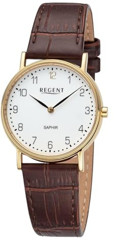 REGENT Damen-Armbanduhr mit Saphirglas 12100787