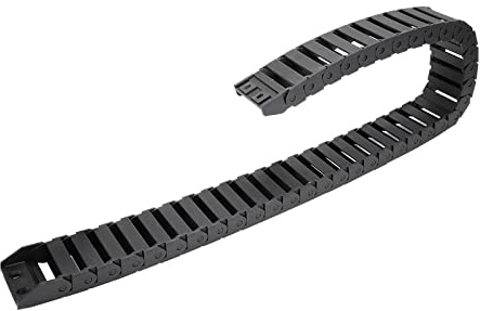 QUARKZMAN 15 x 40mm Câble Faites glisser Chaîne pour Imprimante 3D Noir | 1 Pièce, Câble Fil, Plastique