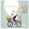 12 Premium Einladungskarten zum Kindergeburtstag + 12 Umschläge, Postkarte, 14,8x14,8cm, mit vorgedrucktem Text auf der Rückseite Einladung Karten Kinder Kids birthday Panda