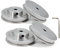 Yeebyee 4 Stück 2GT Riemenscheibe 80 Zähne 6mm Bohrung 80T Zahnriemenscheibe Synchronrad Aluminium für Breite 6mm Riemen 3D-Drucker Teile
