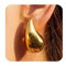 Kenivira Ohrringe Gold Dupes Ohrringe für Damen Dicke Creolen Gold für Frauen Leichte Hypoallergen Tropfen Ohrringe für Frauen Mädchen