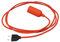 creative cables - Snake Leuchte aus Silikon mit Schalter und Stecker - Ohne Glühbirne, Orange