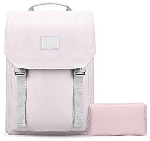 PORRASSO Zaino PC Portatili Donna Daypack Zaini per 15.6 Inch Laptop Backpack con Cinghia per Bagagli Borsa Portaoggetti Viaggio Lavoro Impermeabile Zainetto Viola B