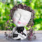 WEWEOW Pot de fleurs avec tête de visage pour intérieur et extérieur – Pot de fleurs pour plantes succulentes avec trou de drainage – Pot de fleurs avec motif visage de femme (blanc)