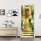 3D Türaufkleber Vintage-Gebäudetreppe Türtapete Selbstklebend Türposter 90X200Cm Fototapete Türfolie Wasserdichte Abnehmbare Pvc Türtapete Innentür Schlafzimmer Küche Bad Home Deko