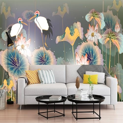 Fototapete Kinderzimmer Grüner Rosa Lotus Erwachsene Vliestapete Dekoration Tapeten Fototapete 3d Effekt Fototapete Schlafzimmer Wohnzimmer Büro Flur Fototapete 400x240cm