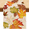 Herbst Tischläufer, orangefarbener Ahornblätter-Tischläufer, Herbst-Tischdekorationen, Hessian-Tischdecke, Herbst-Ernte-Dankeschön Halloween Tischläufer, Heim-Tischdekorationen, Vorräte, 33*183 cm