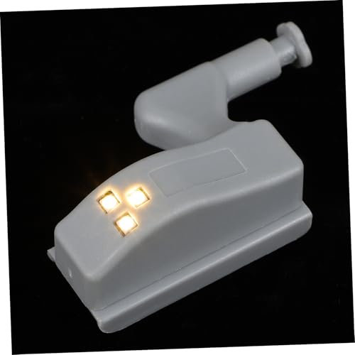 HOMSFOU 10stücke Led Scharnierleuchten Mit Berührungsempfindlichem Sensor Warmweißes Akku-schrankschranklicht Für Küchenschränke Kleiderschrank Und Energiesparend Und Platzsparend