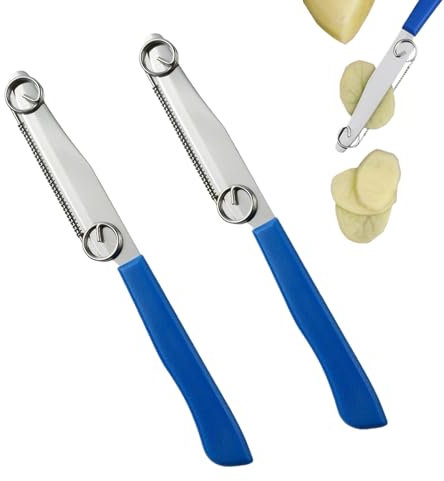 2 Stück Zaubermesser Schnellschneidmesser,Clever Messer Kartoffelschäler,Schnell Schneide Messer,Messer Aufsatz Zum Schälen,Schnell Schneidemesser Mit Abnehmbarer Feder,Für Gurke,Karotte,Kartoffel