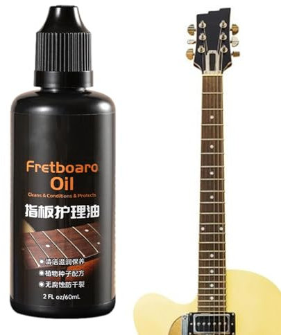 Gitarrenpflege Zitronenöl - Multifunktionales Griffbrettreiniger-Öl-Kit | Anti-Trocknung Griffbrettreiniger für Gitarre | Gitarrengriffbrett Pflegeöl für Griffbrett und Gitarrenkörper