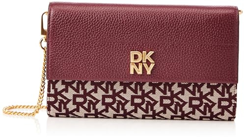 DKNY Rosa Damen-Geldbörse an einer Kette