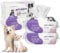 PrimePets Dog Wipes 400ct, Pet Grooming Wipes for Dogs and Cats, 20 x 20 cm, Lavender Scented, Wet Wipes for Cleaning Skin, Ears, Eyes, Butt and Teeth
