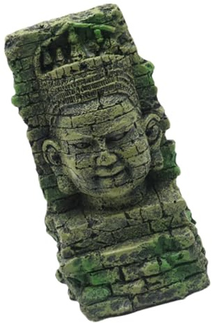 Fcnjsao Zarte Aquarien Landschaft Künstliche Römische Büste Terrarium Landschaft Garnelen Baum Statue Aquarien Lebensraum Dekorationen