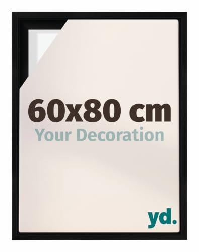 yd. Cadre flottant 60x80 cm Noir Mat - Cadre pour toile - MDF Lyon | Cadre américaine pour toiles, Convient aux toiles jusqu'à 2 cm d'épaisseur, Sans fond ni verre, Made in Holland