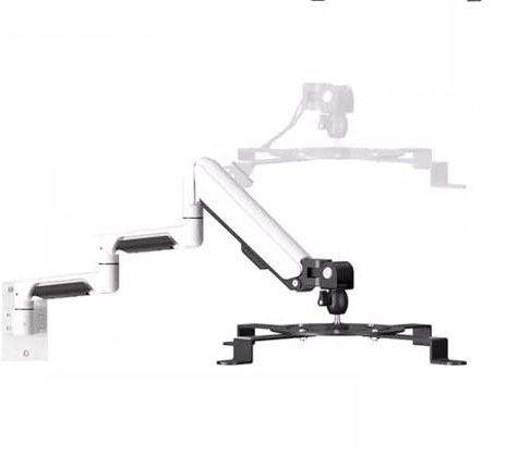 OWOHYG Projector Bracket Projector Bracket Folding Hanging Bracket Wall Mounted Hanging Bracket Universal Telescopic Rotating Projector Bracket Projector Stand (White Three section),Whit