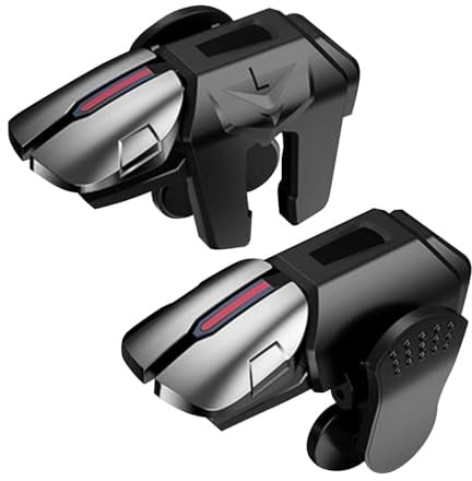 Generisch Mobiler Game-Controller – 2-teiliger Smartphone-Joystick | Trigger-Button-Controller, Empfindliches Kabelloses Gamepad Mit Klemme, Tragbares, Ergonomisches, Tragbares Mobiles Für - [Me