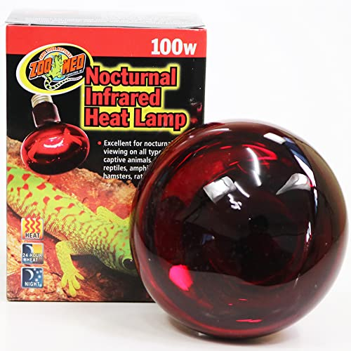 Zoo Med RS-100E Nocturnal Infrared Heat Lamp 100W, Infrarotstrahler, Wärmequelle und Beleuchtung für Terrarien