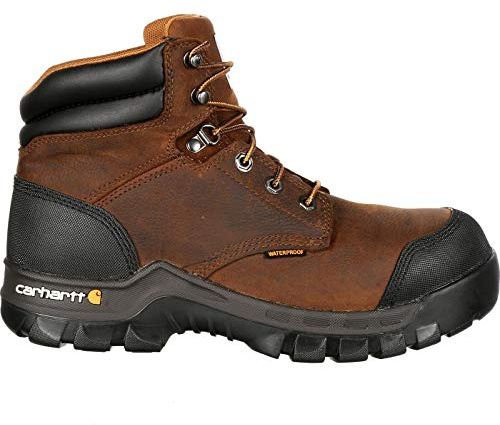Carhartt Men's Rugged Flex WP 6 Composite Toe Work Boot, Dark Brown Oil Tanned, 8.5 W US