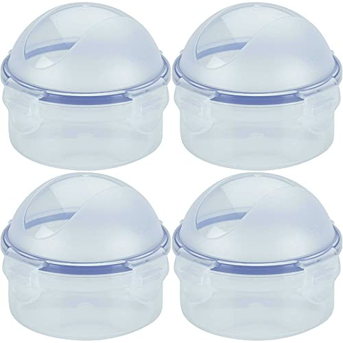 Lock & Lock, Onion Lemon Case, No BPA, Water Tight, Food Container, 1.25-cup, 10-oz, Pack of 4, HPL932A
