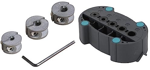 Wolfcraft 4685000 - Accumobil - guía para taladrar móvil Ø 4, 5, 6, 8, 10 mm + Topes Profund, 6-8-10Mm