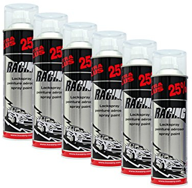 6X KWASNY 288 917 Auto-K Racing 2-Schicht-Klarlack 500ml