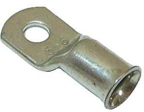 KafTon Copper Tube Terminals 6mm² x 6mm Crimp/Solder Cable Ends Battery Starter Lug Ends - 10 Pack