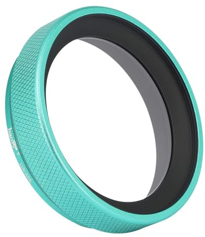 Haoge LUV-X54L Metall Gegenlichtblende Sonnenblende mit MC UV Filter Ultraviolett Schutzfilter für Fujifilm X100VI Fuji FinePix X100V Kamera Objektiv Grün