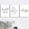 WANGHH Christliche Bibel Vers Zitat Poster und Drucke Schwarz Weiß Wandbilder Schrift Christus Wandkunst Leinwand Malerei Home Decor- 40x60cmx3 ungerahmt