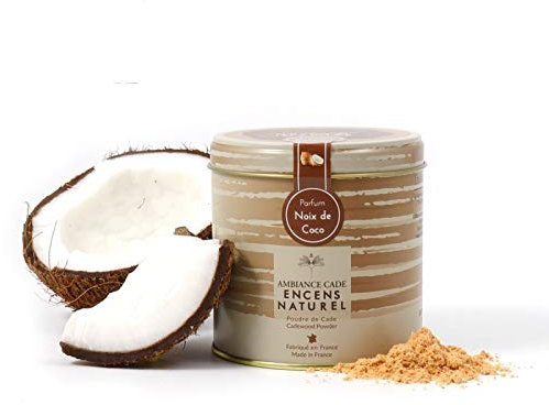 Poudre de Cade - Raum-Duft I 100% natürlich I Sauna-Duft I Anti-Moskito I Wacholderholz-Pulver (Noix de Coco - Kokos)