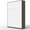 SMARTBett Schrankbett Standard 90x200 120x200 140x200 160x200 Bettschrank Wandbett Anthrazit/Weiss 140 Vertikal