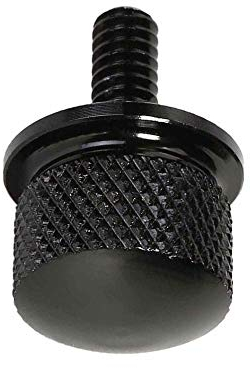 Bullone per sedile moto, in alluminio billet, cromato, colore nero, vite posteriore per vite di sella della moto