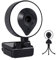 2K Webcam with Ring Light Microphone HD Streaming Webcam AutoFocus with Tripod Adjustable Brightness for PC Video Conference/Call/Teaching/Gaming Laptop/Desktop Mac Zoom/Skype