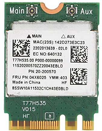 Dilwe NGFF M.2 PCI-E RTL8723BENF RTL8723BE Scheda di Rete WiFi Portatile per Laptop, FRU 04X6025 Adattatore di Rete 300M WiFi per B40-30 N40-70 per 7 8 10 Linux